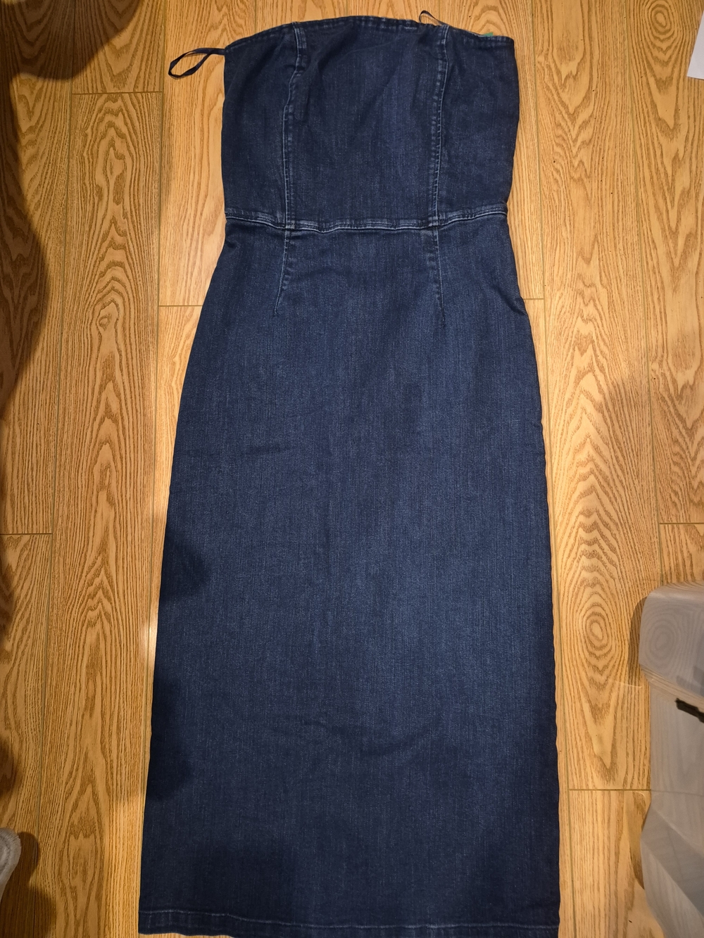GAP Strapless Dark Blue Denim Dress